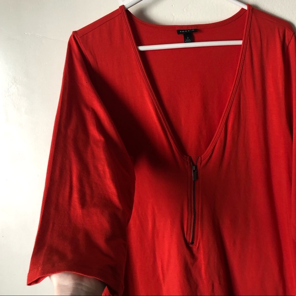Torrid Orange Chic Top w/ Zipper Front - Picture 4 of 7